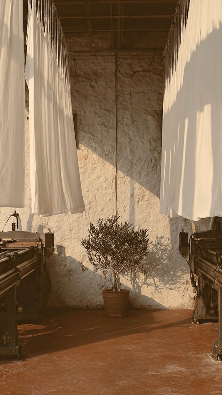 Light through linen
