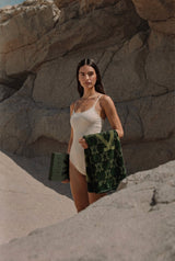 The Heat — Undergrowth jacquard monogram towel