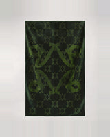 The Heat, bath towel 75 × 140 cm, Undergrowth monogram, flat