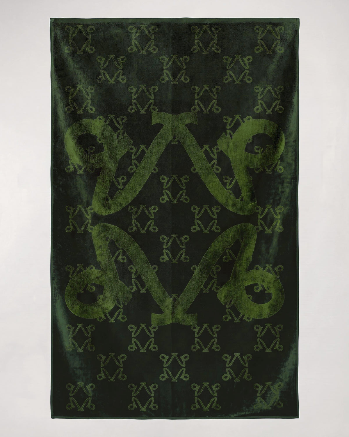 The Immersion, bath sheet 100 × 184 cm, Undergrowth monogram, flat