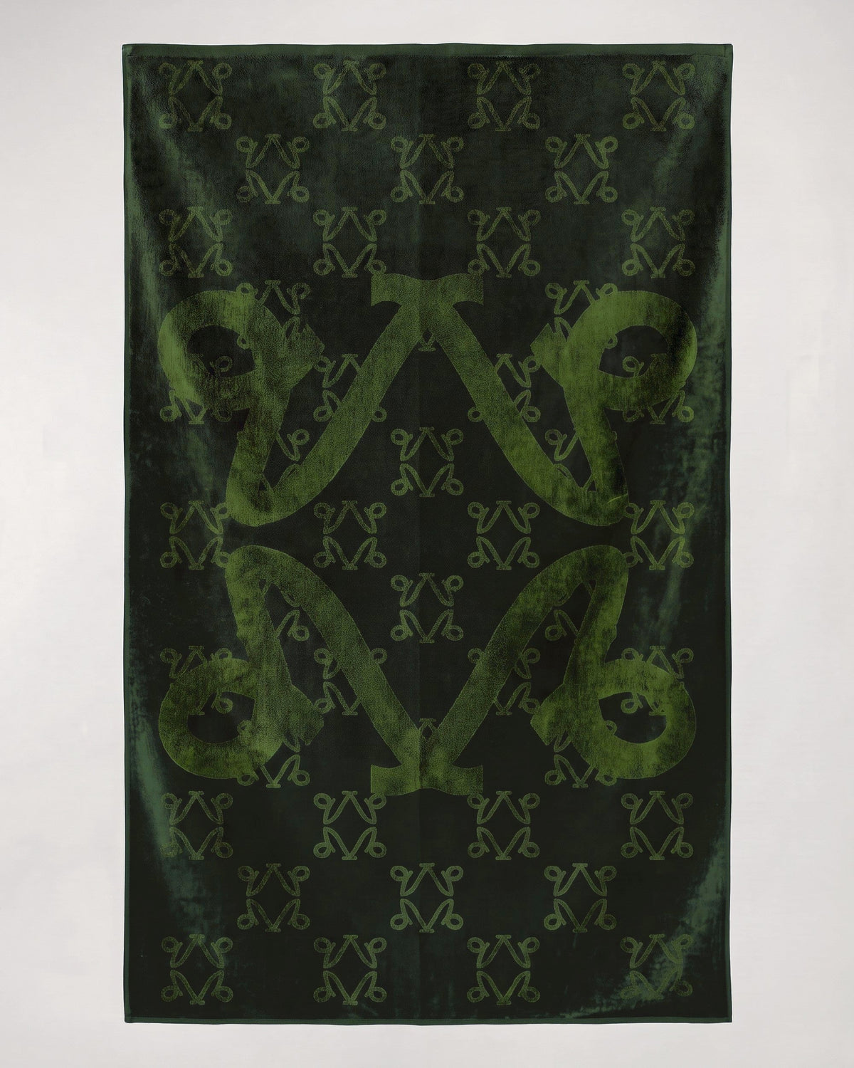 The Immersion, bath sheet 100 × 184 cm, Undergrowth monogram, flat