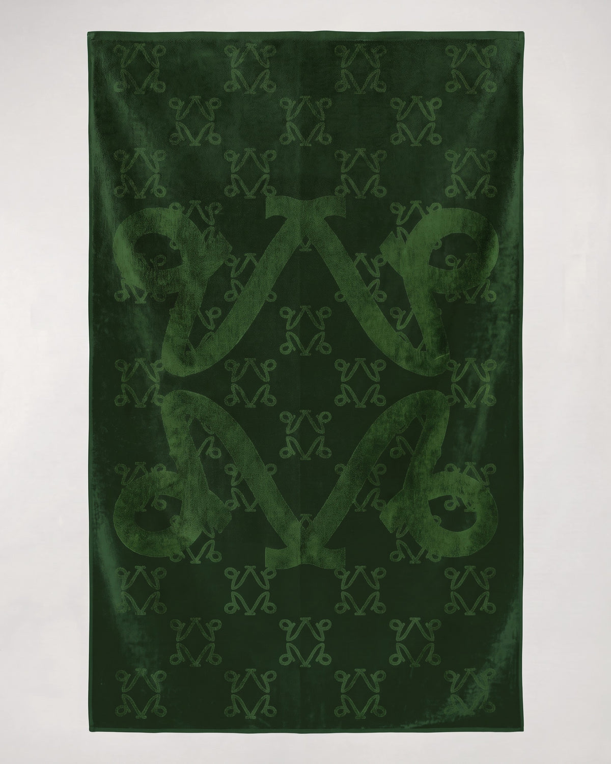 The Immersion, bath sheet 100 × 184 cm, Undergrowth monogram, flat