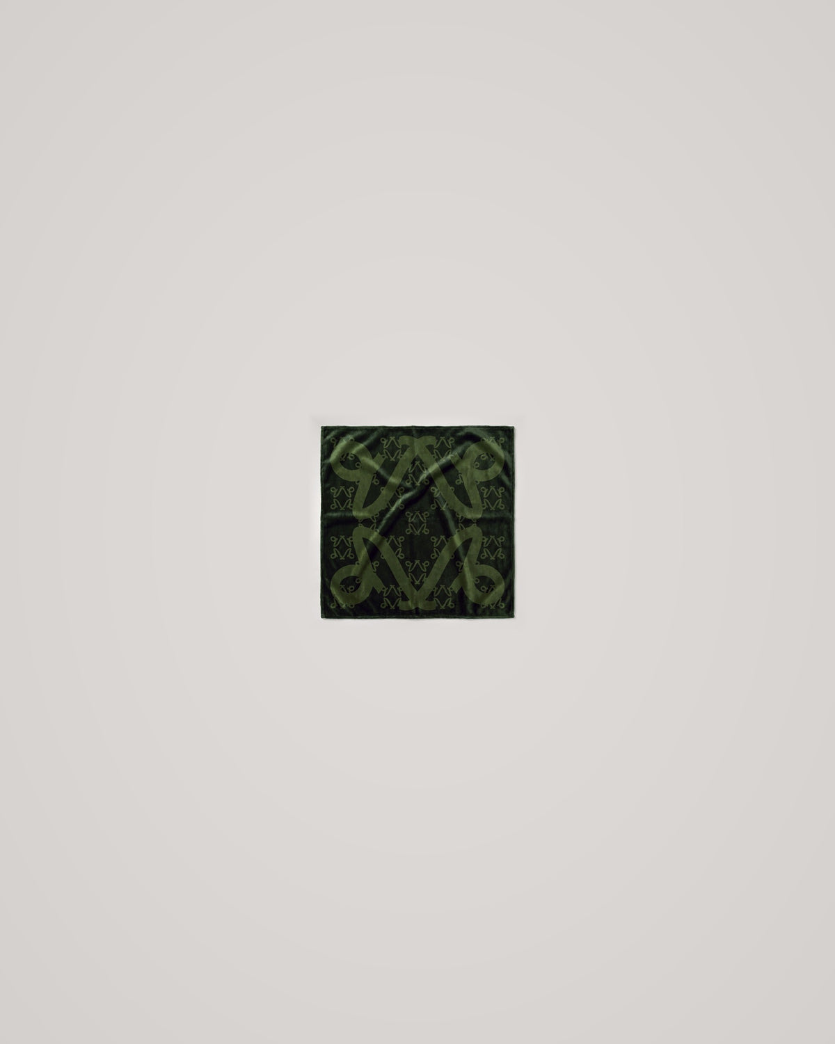 The Temple, face towel 30 × 30 cm, Undergrowth monogram, flat